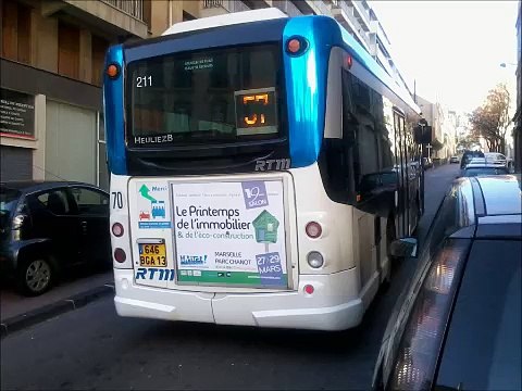 [Sound] Bus Heuliez Bus Access'Bus GX 127 n°211 de la RTM - Marseille sur les lignes 57 et 80
