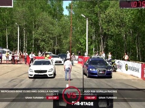 Audi RS6 Gorilla Racing vs CLS 63 AMG vs Gallardo TT Total Race vs 911 Turbo