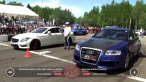 Audi RS6 Gorilla Racing vs CLS 63 AMG vs Gallardo TT Total Race vs 911 Turbo