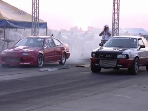 Honda Civic Red Rocket Turbo Vs. Audi 90 Quattro Turbo
