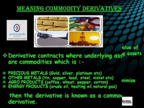 Perfect Solution about Commodity Derivatives