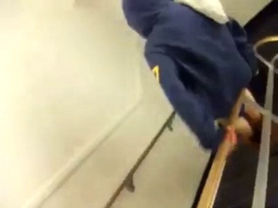 Petite glissade sur une rampe