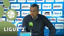 Conférence de presse AJ Auxerre - Tours FC (2-3) : Jean-Luc VANNUCHI (AJA) - Gilbert  ZOONEKYND (TOURS) - 2014/2015