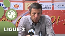 Conférence de presse GFC Ajaccio - FC Sochaux-Montbéliard (3-0) : Thierry LAUREY (GFCA) - Olivier ECHOUAFNI (FCSM) - 2014/2015