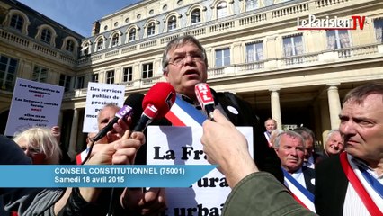 La manifestation des maires ruraux à Paris avec Alexandre Jardin.