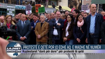 PROTESTE E QETE POR JO EDHE AQ E MADHE NE NUMER