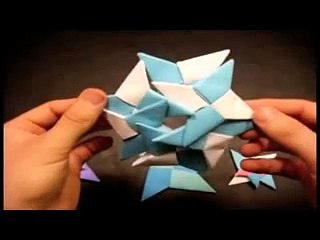 Hướng dẫn gấp phi tiêu giấy origami ninja star