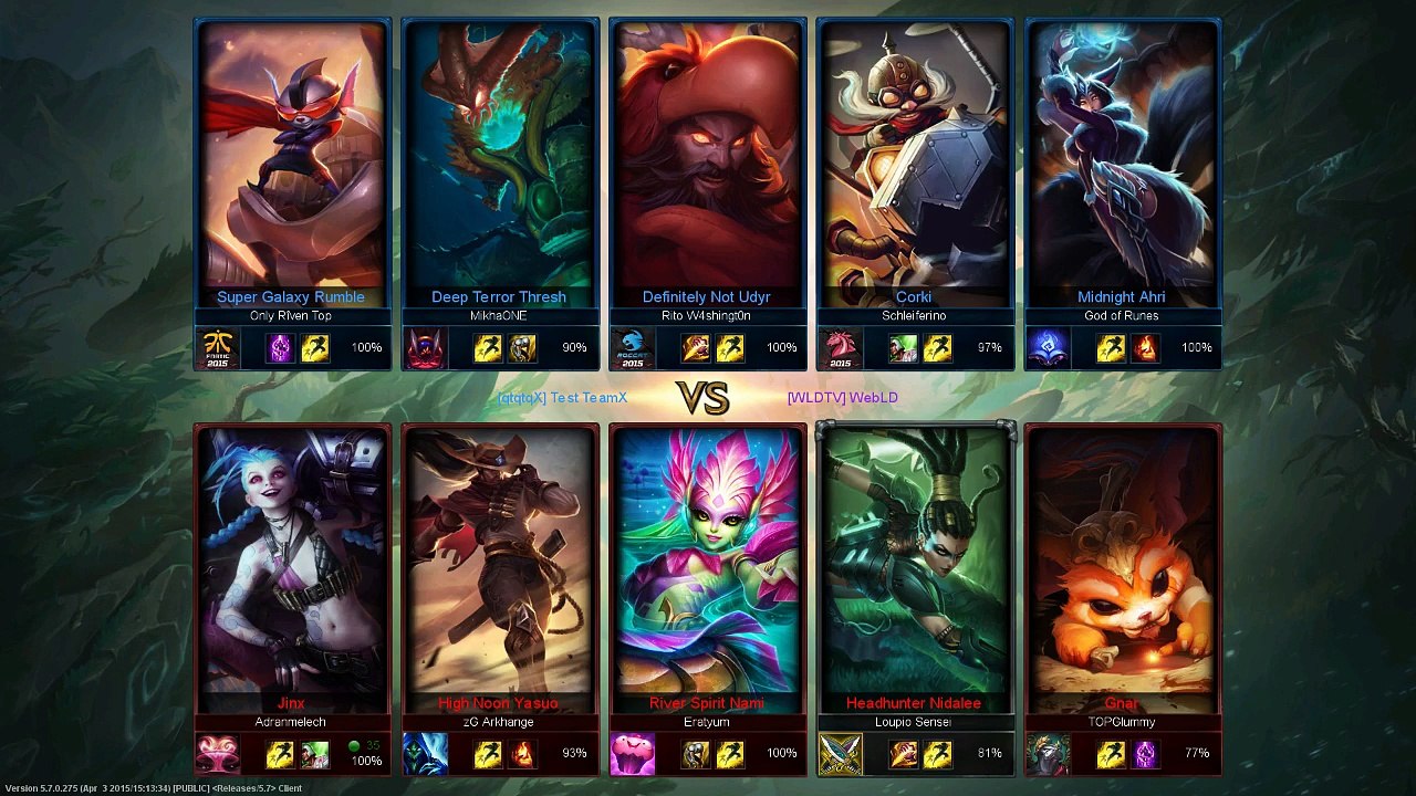 La team WebTV sur LoL! (18/04/15)