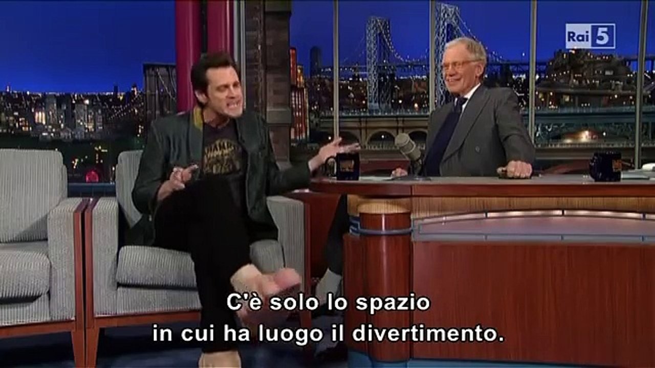 Jim Carrey al David Letterman 13-03-2013 (sub ita)