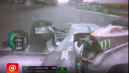 Lewis Hamilton onboard Sepang 2015