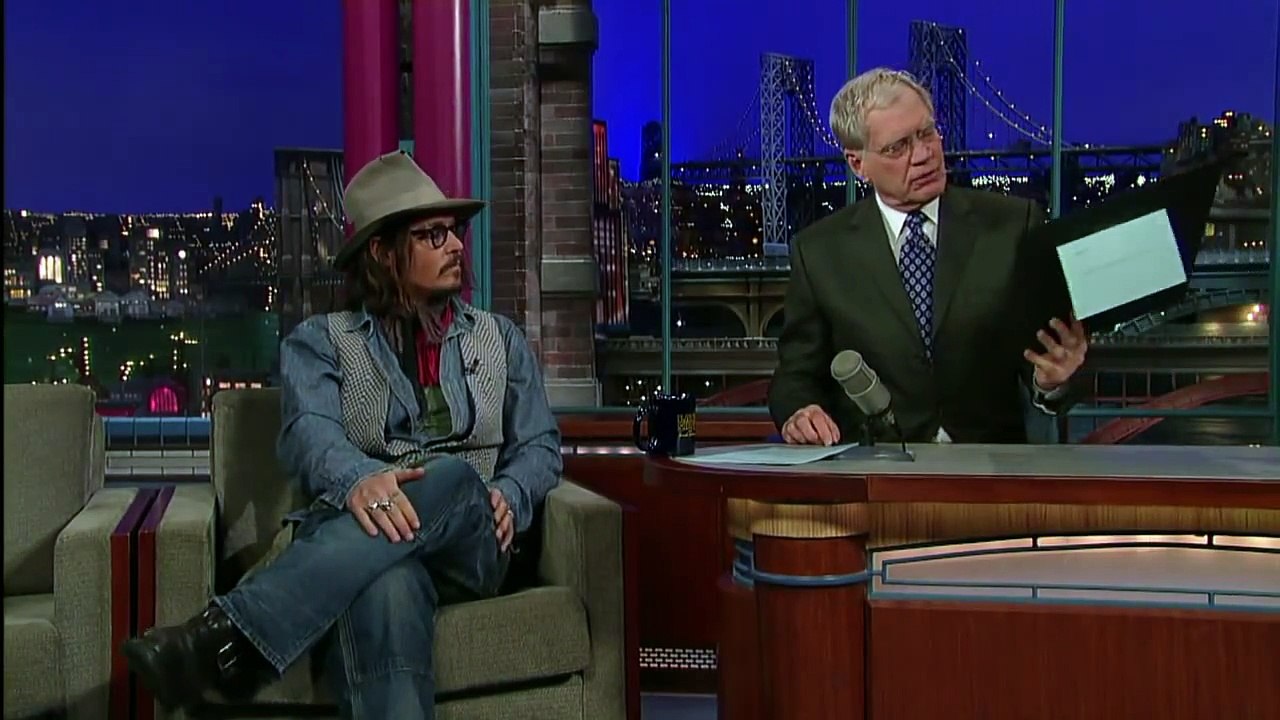 David Letterman - Johnny Depp Does Pacino
