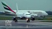 Emirates Airline Airbus A380  Manchester Airport Up Close Heavy Landing Wingflex