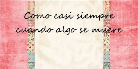 El último vals - La Oreja De Van Gogh - Letra