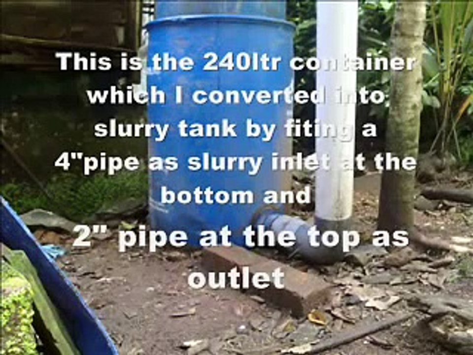 Homemade Biogas Plant .wmv