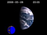 fotos de la Tierra y la Luna a 50 millones de kilómetros