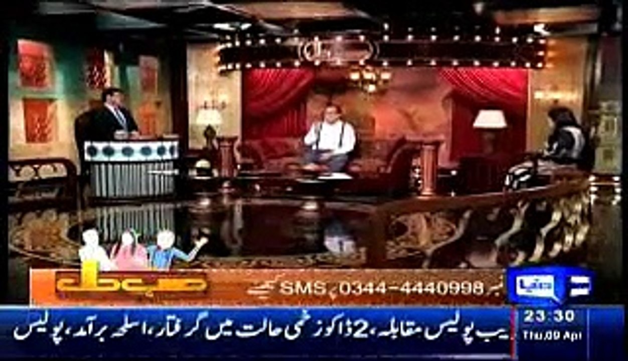Hasb e Haal with Azizi 09 April 2015 Part 3 of 5 - Dunya News