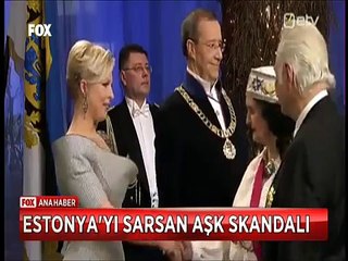 Cumhurbaşkanının eşi başkasıyla öpüşürken yakalandı Estonya karıştı