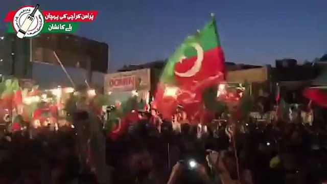 NA-246 Karachi ka jalsa and Crowded Imran Khan arrival at Karachi