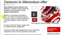 Scottish independence: David Cameron in referendum offer