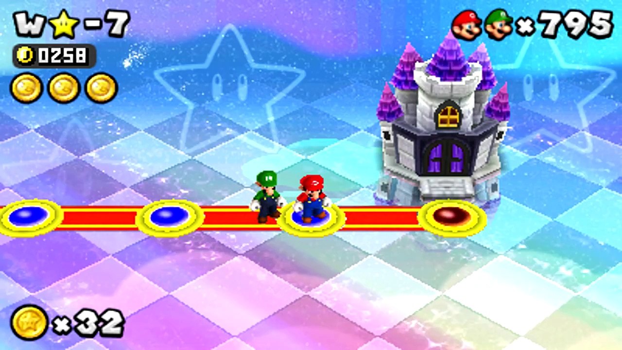 New Super Mario Bros. 2 (3DS) - World Star-Castle (2 Player) 100% FINAL BOSS