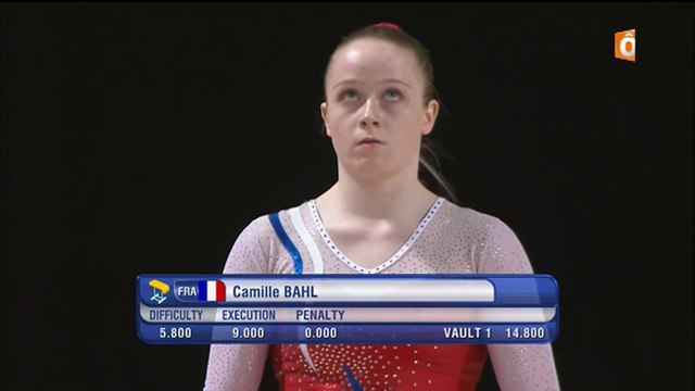 ChE gymnastique artistique 2015 - finales par appareil, 18 avril, partie 1 sur 3 (sol H, saut F)