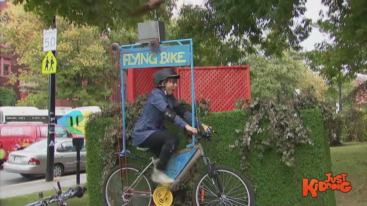 Flying Bike Prank