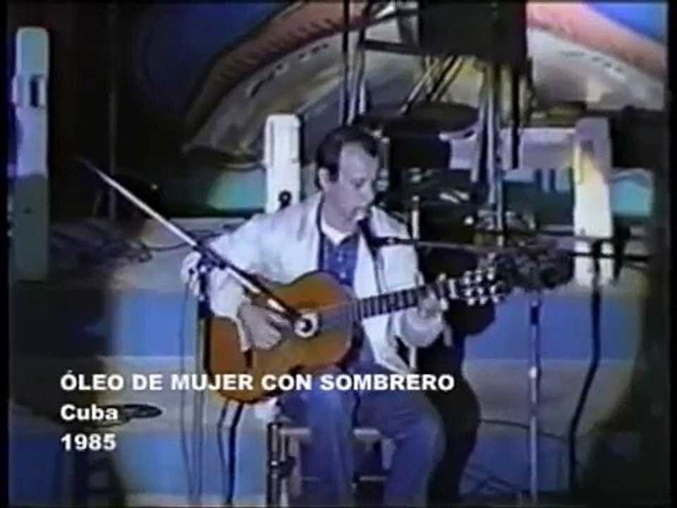 Silvio Rodríguez - Óleo de mujer con sombrero