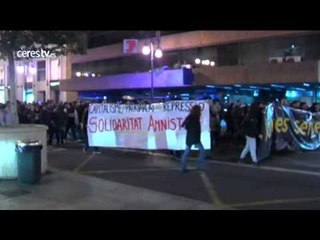 Incidentes en la manifestación contra la 'ley mordaza' en Valencia