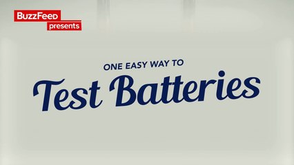 One Easy Way To Test Batteries