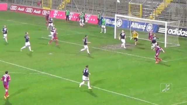 Ciseau magique de Steven Ribéry (petit frère de Franck) pour le Bayern