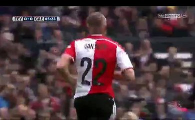 feyenoord v. ga eagles Van Beek amazing shot