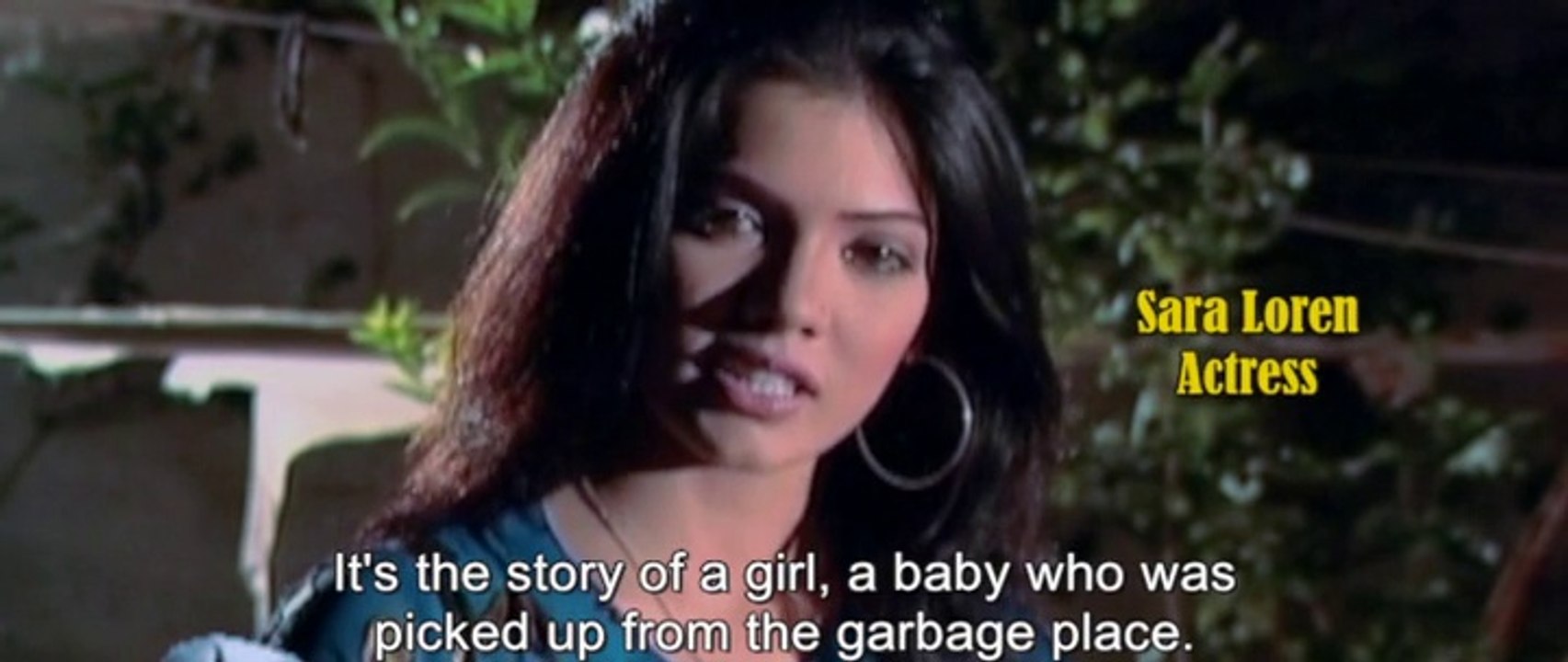 Actress Sara Loren on set of Born Forbidden Aka Meharun Nisa (TV Movie)