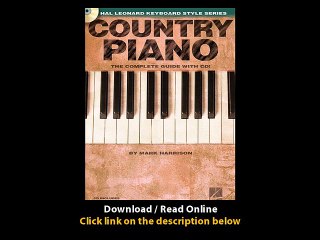 Download Country Piano Hal Leonard Keyboard Style Series By Mark Harrison PDF