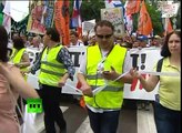 Video: Tens of thousands in 'March of millions' Moscow protest