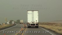 10/6/2011 Sutherland, NE High Winds Blows Semi Truck around I-80