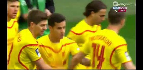 Coutinho 0:1 - Aston Villa vs Liverpool -England FA Cup 19.04.2015