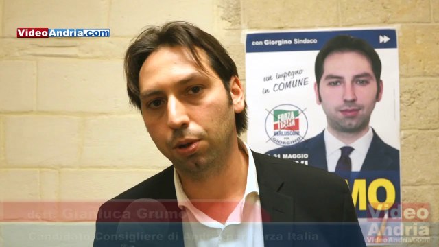 Presentata la ricandidatura di Gianluca Grumo (Forza Italia) al Consiglio Comunale di Andria