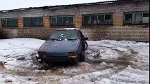 Amazing Guys Car Slides on Snow - Must Watch