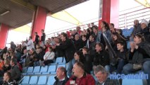 La joie des supporters du Stade Niçois après la victoire contre Vienne