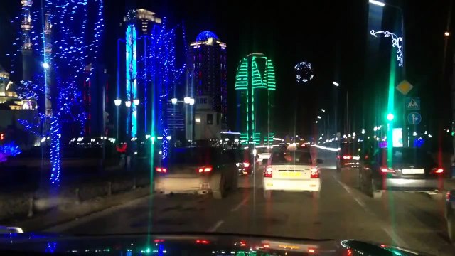 новый год 2015 Грозный-Сити. New Year 2015 Grozny City