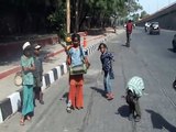 Child labor (roadside entertainers)