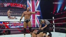 WWE RAW 13-4-2015 Randy Orton vs Cesaro Match But This Match Convert 2 On 1 Handicap Full Match 13 April 2015