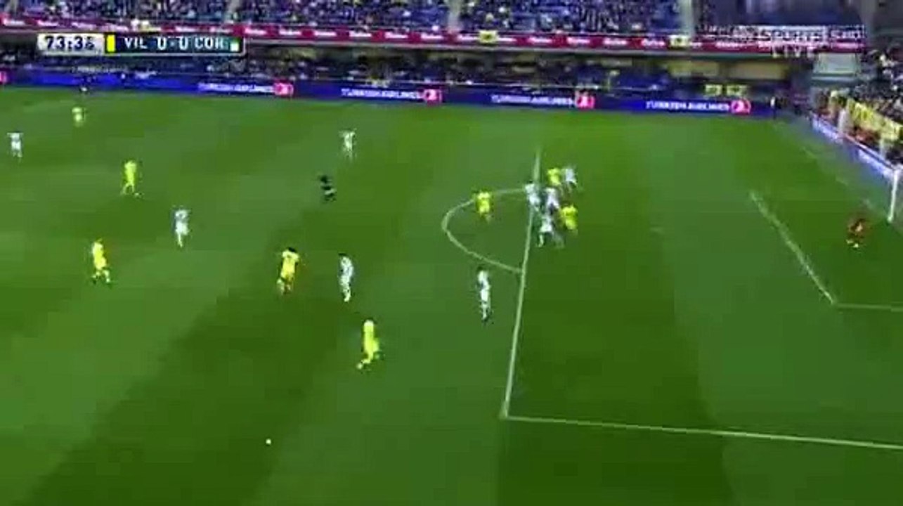 villarreal v. cordoba Joel Campbell amazing shot, keeper fantastic save