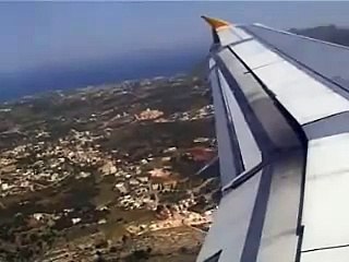 Landing at Chania Airport   Kreta
