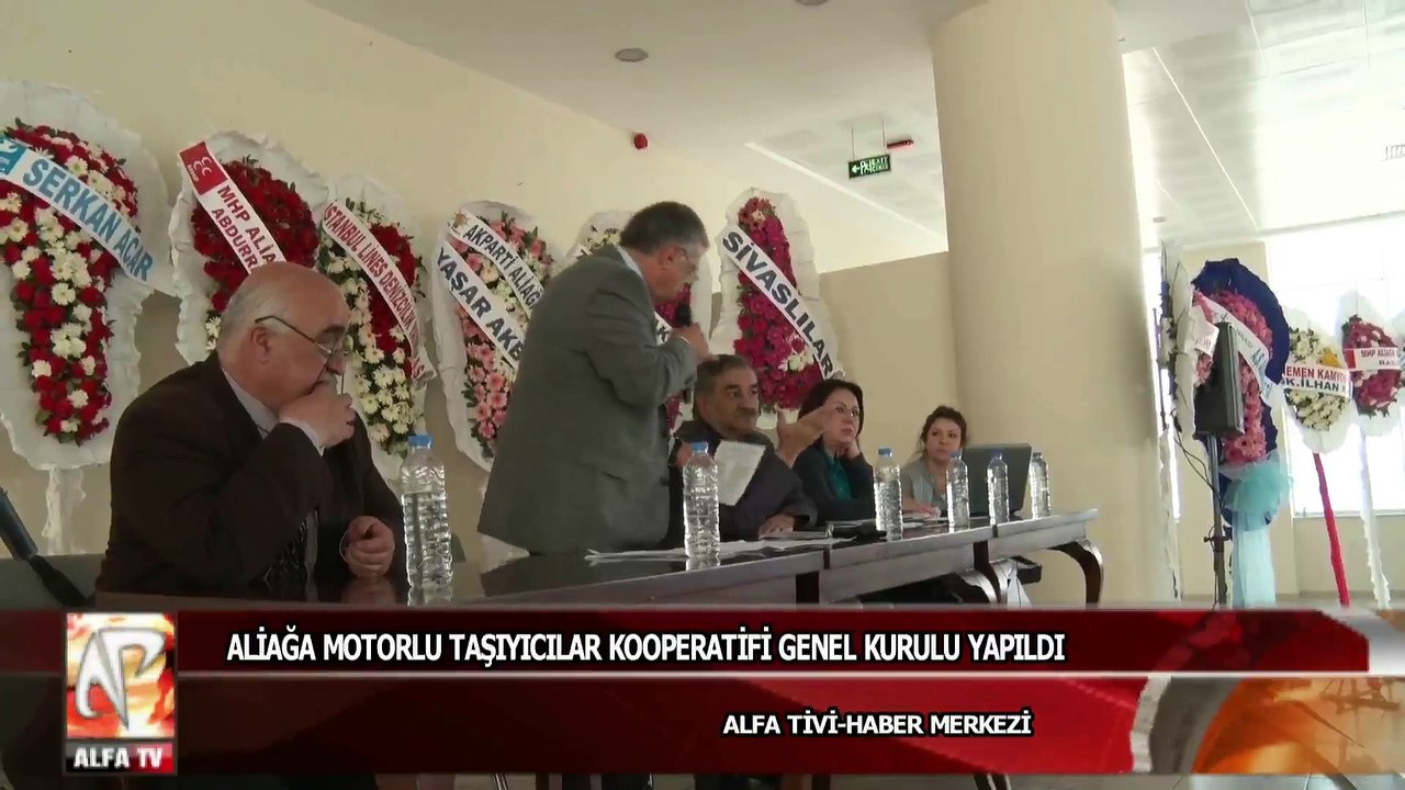 Aliağa motorlu taşıyıcılar kooperatifi genel kurulu yapıldı