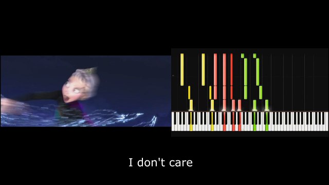[Disney Frozen] Let it go with piano cover + karaoke