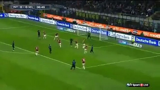 Inter Milan vs AC Milan 0-0 Palacio Shot 19-04-2015 HD