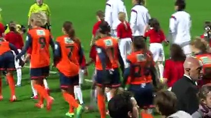 ENTREE des U11Féminines avec les pros pour la finale de la coupe de France Lyon-Montpellier vidéo Fred