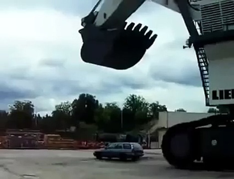 Water smash the car....