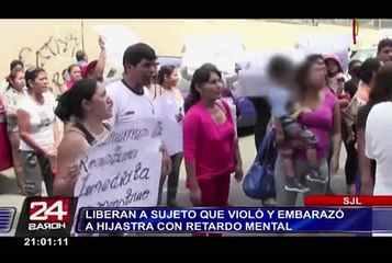 SJL: liberan a sujeto que violó y embarazó a adolescente con retardo mental